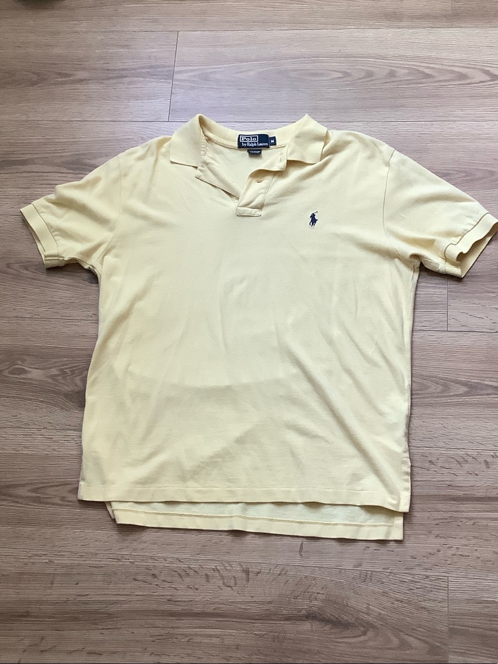 Ralph Lauren Butter Yellow Polo with Navy Pony